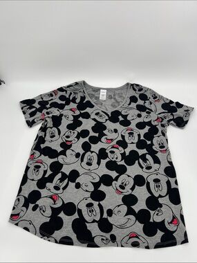 Disney Grey Mickey Mouse Short Sleeve Tee